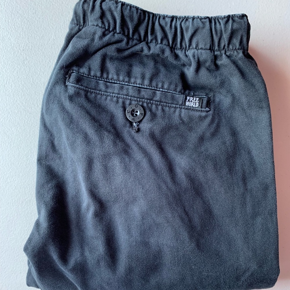 Free World Black Joggers